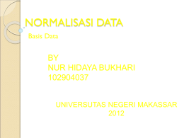 pertemuan 4 normalisasi data