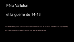 Félix Valloton et la guerre