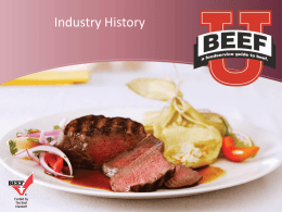 Beef Industry History