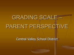 Should CVSD eliminate the district-wide grading scale?