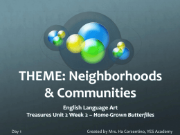 Home Grown Butterflies Writing, Grammar, Vocab, IWT