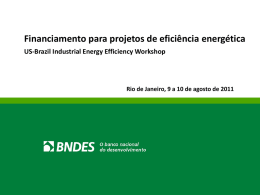 Financiamento para projetos de eficiência energética - US