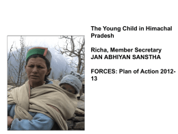 Himachal FORCES : Plan of Action 2012-13
