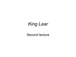 Second King Lear Lectuare
