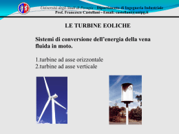 Fluidodinamica delle macchine eoliche