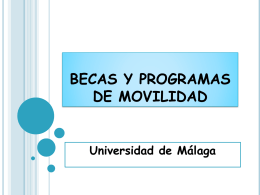 BECAS DE MOVILIDAD - Universidad de Málaga