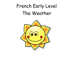 French Early Level Weather