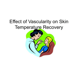 Effect of Vascularity on Skin Temperature Recovery
