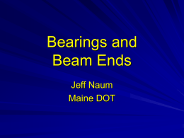 Bearings and Beam Ends