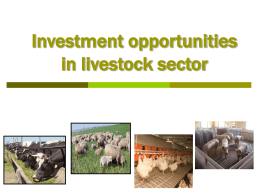 in the livestock sector