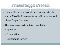 Lifeline -Presentation Project Spring 2014