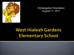 West Hialeah Gardens Elementary School