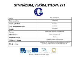 4_2_CH_14 - Gymnázium, Vlašim, Tylova 271