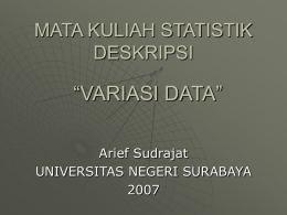 statistik deskriptif power point 3 variasi data