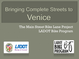 Bringing Complete Streets to Venice