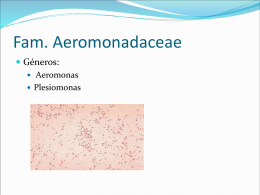 Aeromonas y Plesiomonas