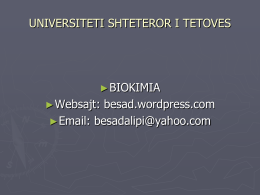 Ligjerata 1 - Universiteti Shteteror i Tetoves