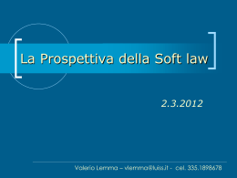 Lezione 3 marzo 2012 &ndash; Lemma - Regolazione dell`attivit&agrave; e dei