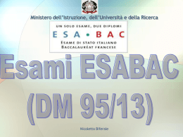 Presentazione ESABAC - Ufficio scolastico regionale per l`Emilia