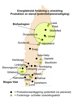 Karta över Sverige - sid 15 i rapporten