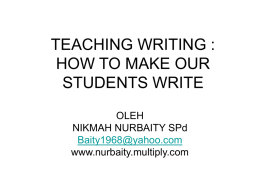 teaching writing lpmp