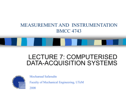 MEASUREMENT AND INSTRUMENTATION BMCC 4743