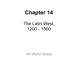 Chapter 14: The Latin West, 1200-1500