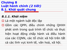 Chuong 8. Luat Hanh chinh