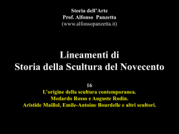Lineamenti di Storia della Scultura Italiana da