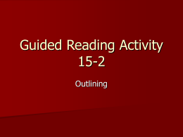 Guided Reading Activity 15-2