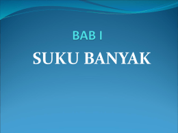 suku banyak - Blog of BPK PENABUR