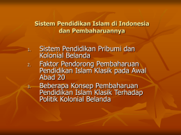 Sistem Pendidikan Islam di Indonesia