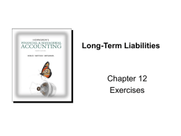 Chapter 12 - Accounting