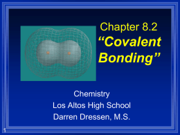 8.2 Covalent Bonding 1