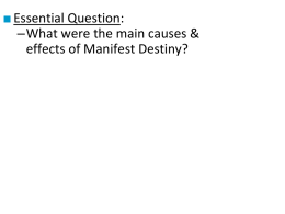 Manifest Destiny Powerpoint