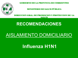 AISLAMIENTO DOMICILIARIO - Ministerio de Salud Pública