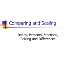 How do you find ratios, percents, fractions, and differences?