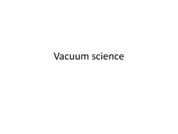 Vacuum science