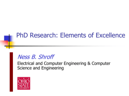 Ph.D. Research - Electrical and Computer Engineering