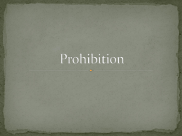 Prohibition PPT