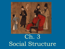 Ch 3 Social Structure