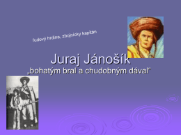Juraj Jánošík.