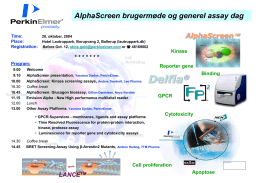 AlphaScreen brugermøde og generel assay dag Time