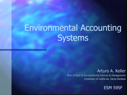 Environmental Accounting - University of California, Santa Barbara