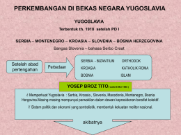 perkembangan yugoslavia