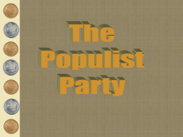 Populist Movement (Populism)