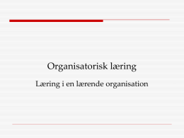 En lærende organisation-Hans