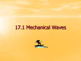 17.1 Mechanical Waves
