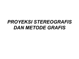 12. Proyeksi Stereografis dan Metode Grafis
