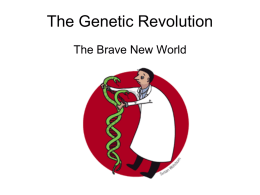 The Genetic Revolution